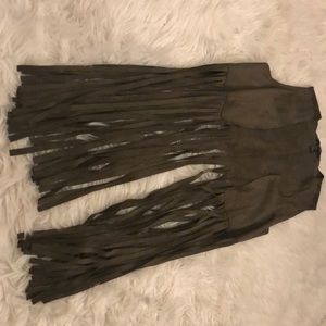 faux suede vest!